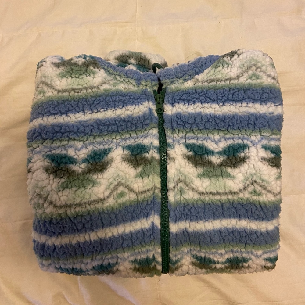 Royal Sherpa Zip Hoodie